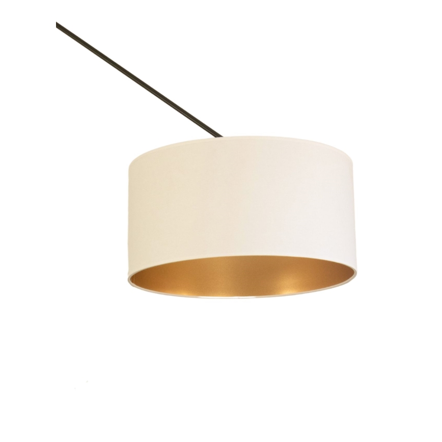 LED podesivi luster na štapu GORTA 1xE27/60W/230V bijela/zlatna