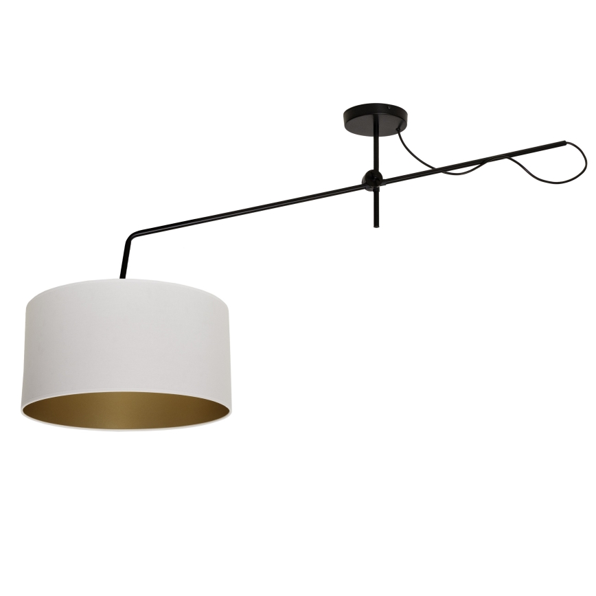 LED podesivi stropni luster VENICE 1xE27/60W/230V bijela/zlatna