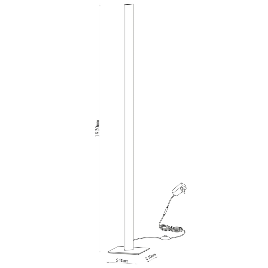 LED podna lampa BERNADETTA LED/28W/230V 4000K bijela