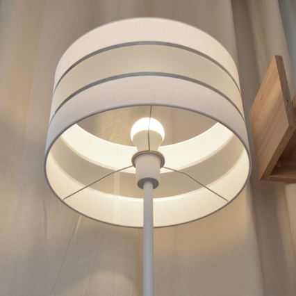 LED Podna lampa HELEN 1xE27/15W/230V bijela