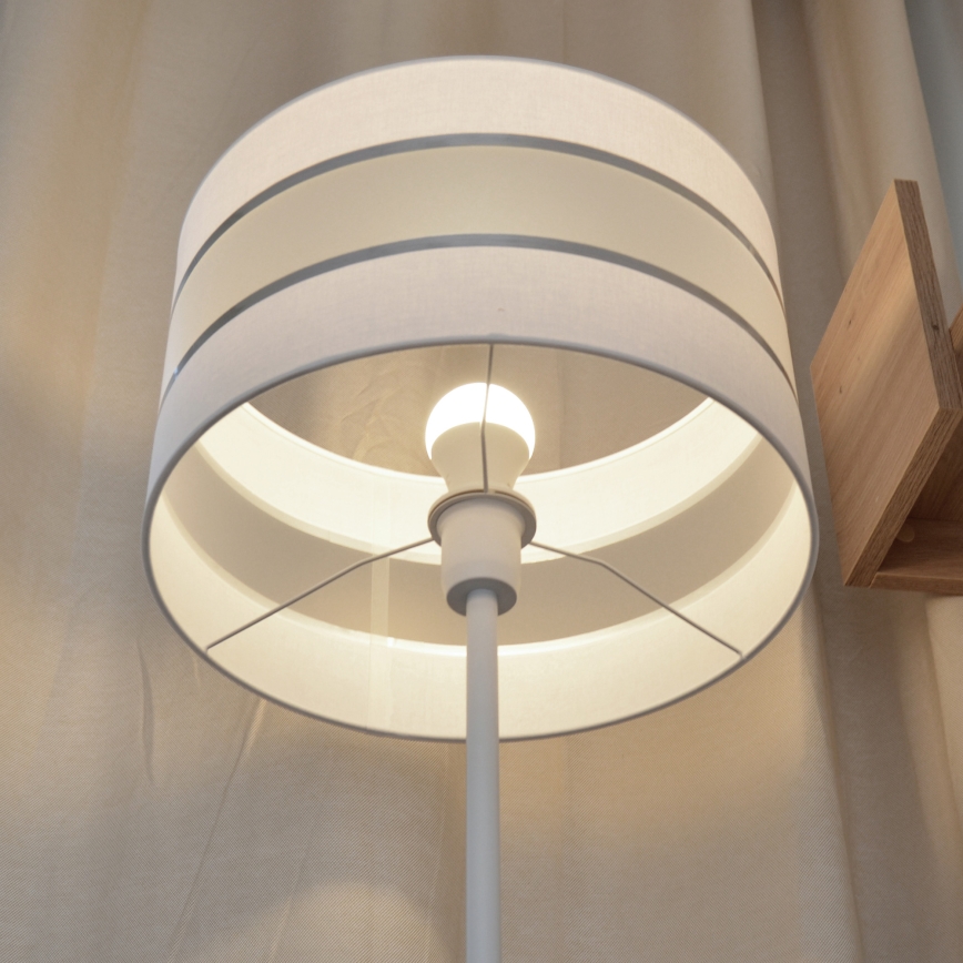 LED Podna lampa HELEN 1xE27/15W/230V bijela