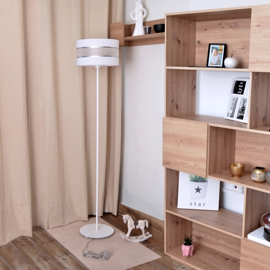 LED Podna lampa HELEN 1xE27/15W/230V bijela