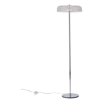 LED Podna lampa LED/10W/230V 3000K sjajni krom