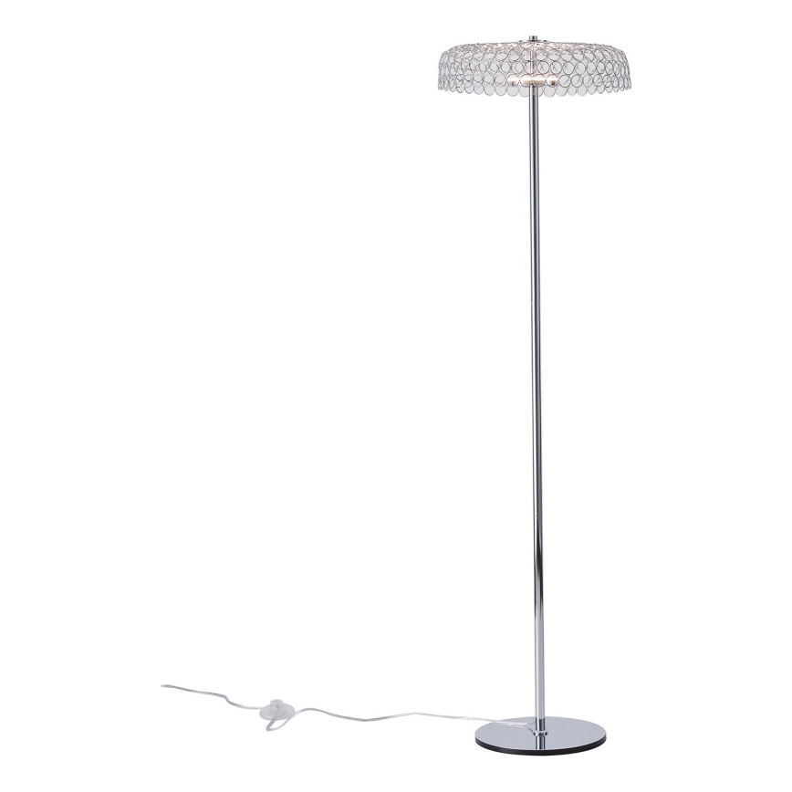 LED Podna lampa LED/10W/230V 3000K sjajni krom