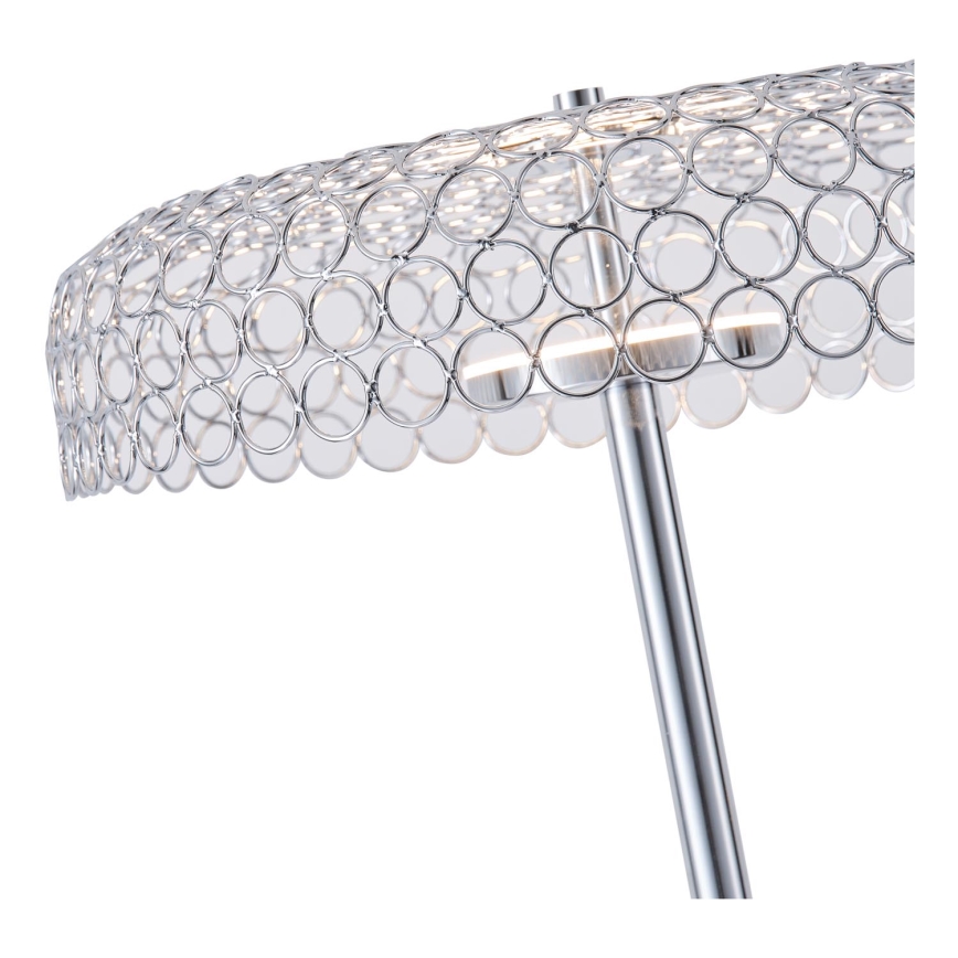 LED Podna lampa LED/10W/230V 3000K sjajni krom