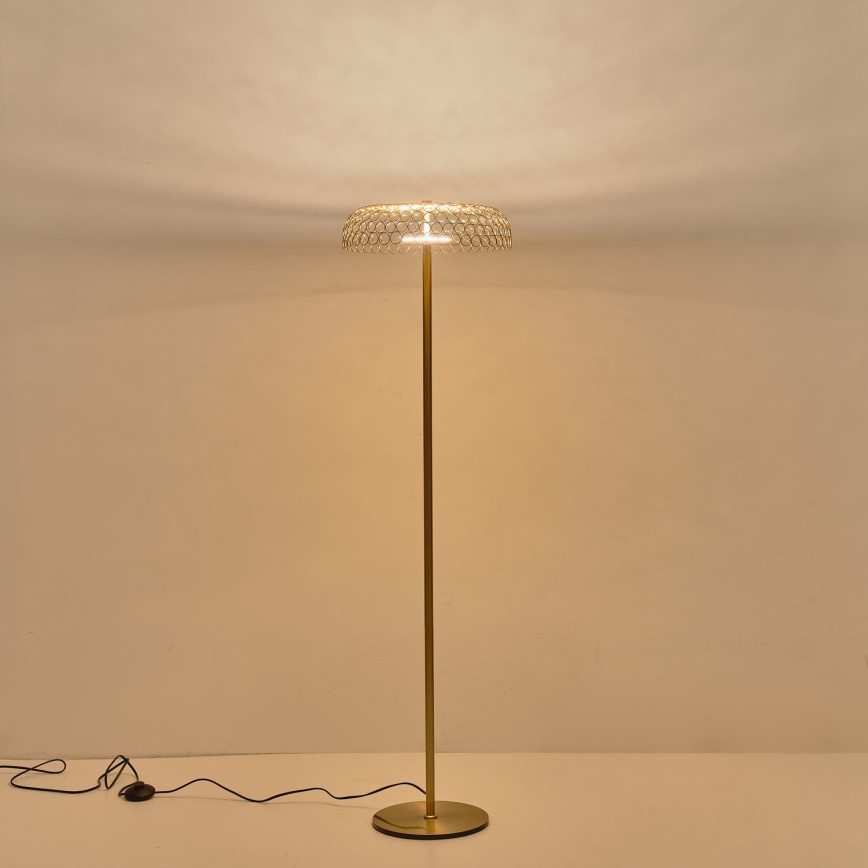 LED Podna lampa LED/10W/230V 3000K zlatna
