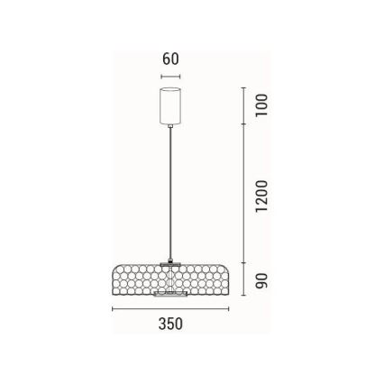 LED Podna lampa LED/10W/230V 3000K zlatna