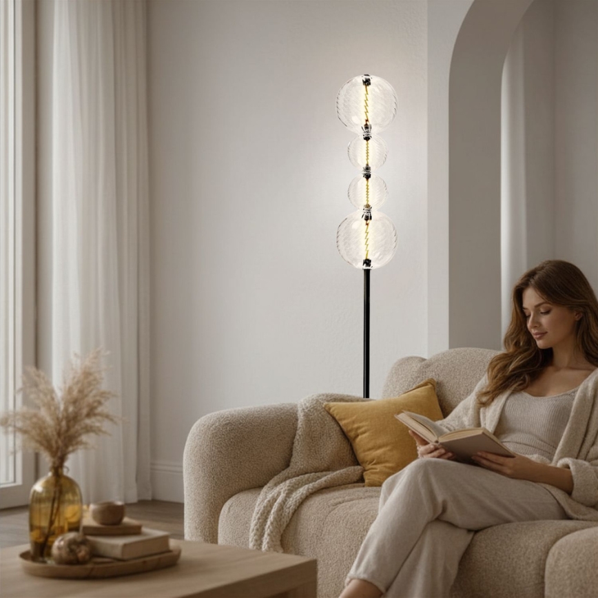 LED podna lampa PLAYA LED/15W/230V crna