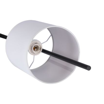 LED Podna lampa TOKYO 1xE27/40W/230V + LED/3W crna/bijela