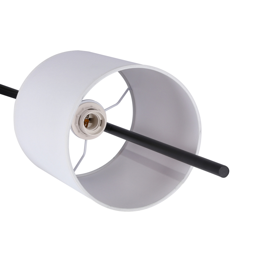 LED Podna lampa TOKYO 1xE27/40W/230V + LED/3W crna/bijela