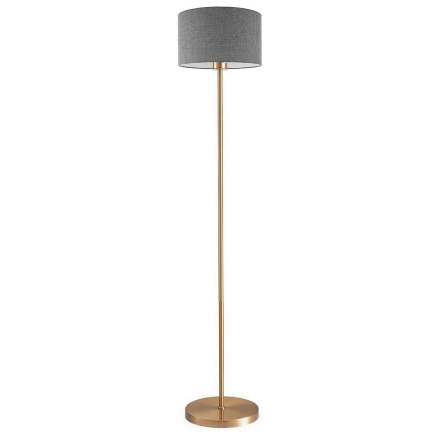 LED podna lampa TUNJA 1x E27/20W/230V, promjer 30 cm, zlatna/siva