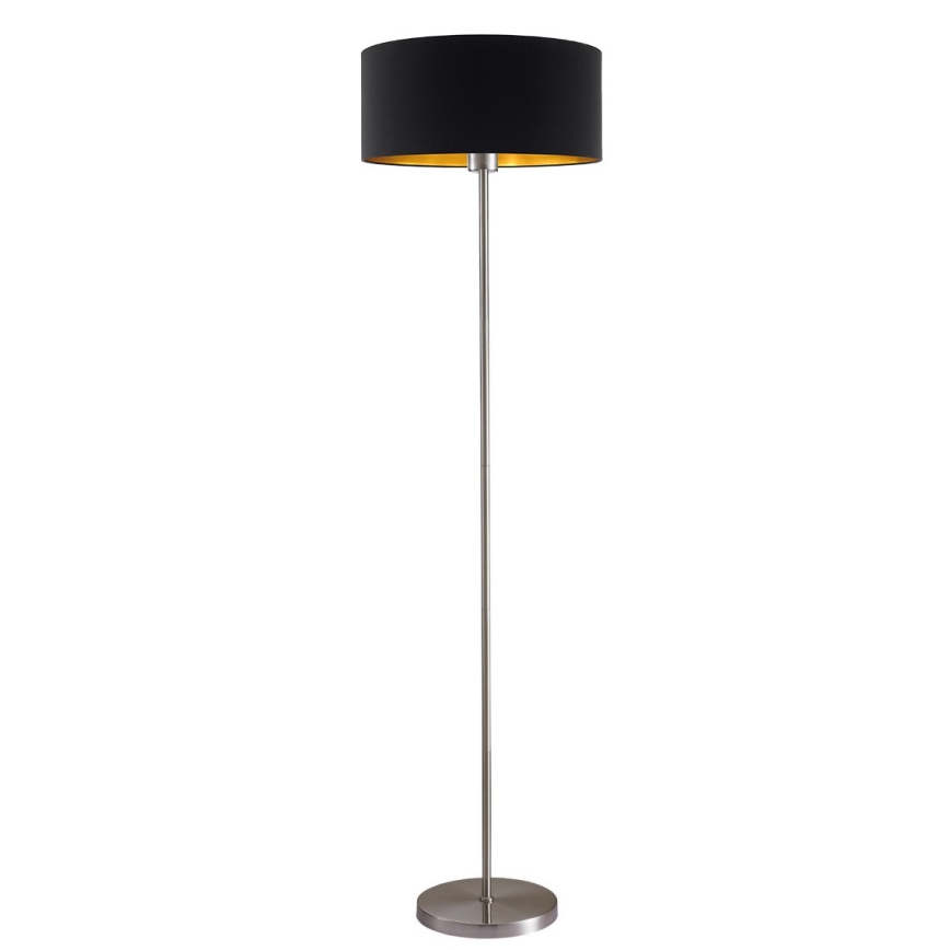 LED podna lampa TUNJA 1xE27/20W/230V pr. 38 cm matni krom/crna