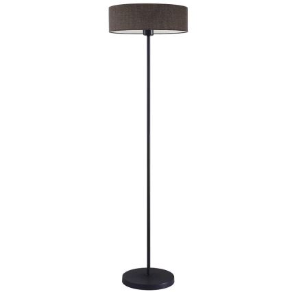 LED podna lampa TUNJA 1xE27/20W/230V, promjer 38 cm, crna/smeđa