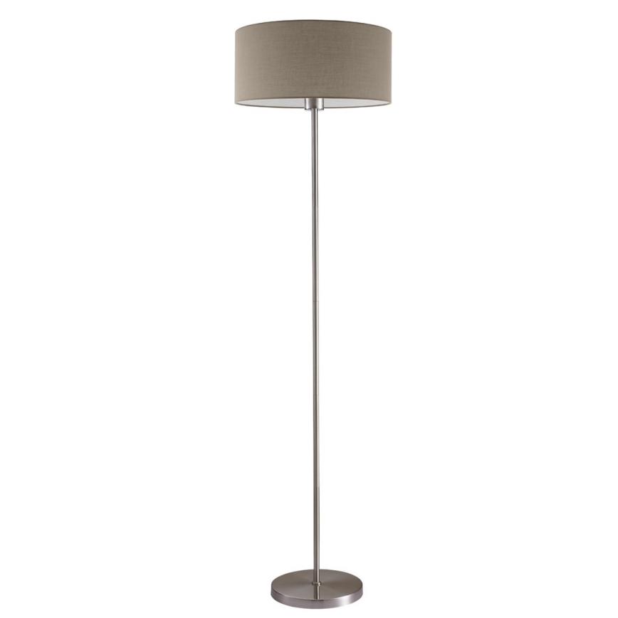 LED podna lampa TUNJA 1xE27/20W/230V promjer 38 cm matirani krom/taupe