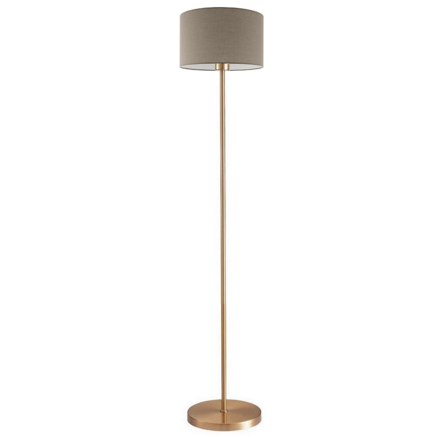 LED podna lampa TUNJA 1xE27/20W/230V Ø 30 cm zlatna/taupe
