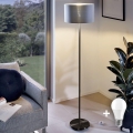 LED podna lampa TUNJA 1xE27/20W/230V Ø 38 cm crna/siva