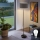 LED podna lampa TUNJA 1xE27/20W/230V Ø 38 cm crna/taupe