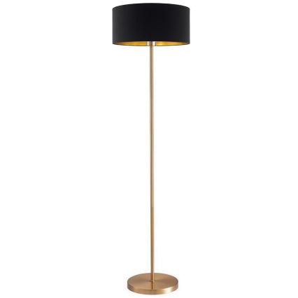 LED podna lampa TUNJA 1xE27/20W/230V Ø 38 cm zlatna/crna