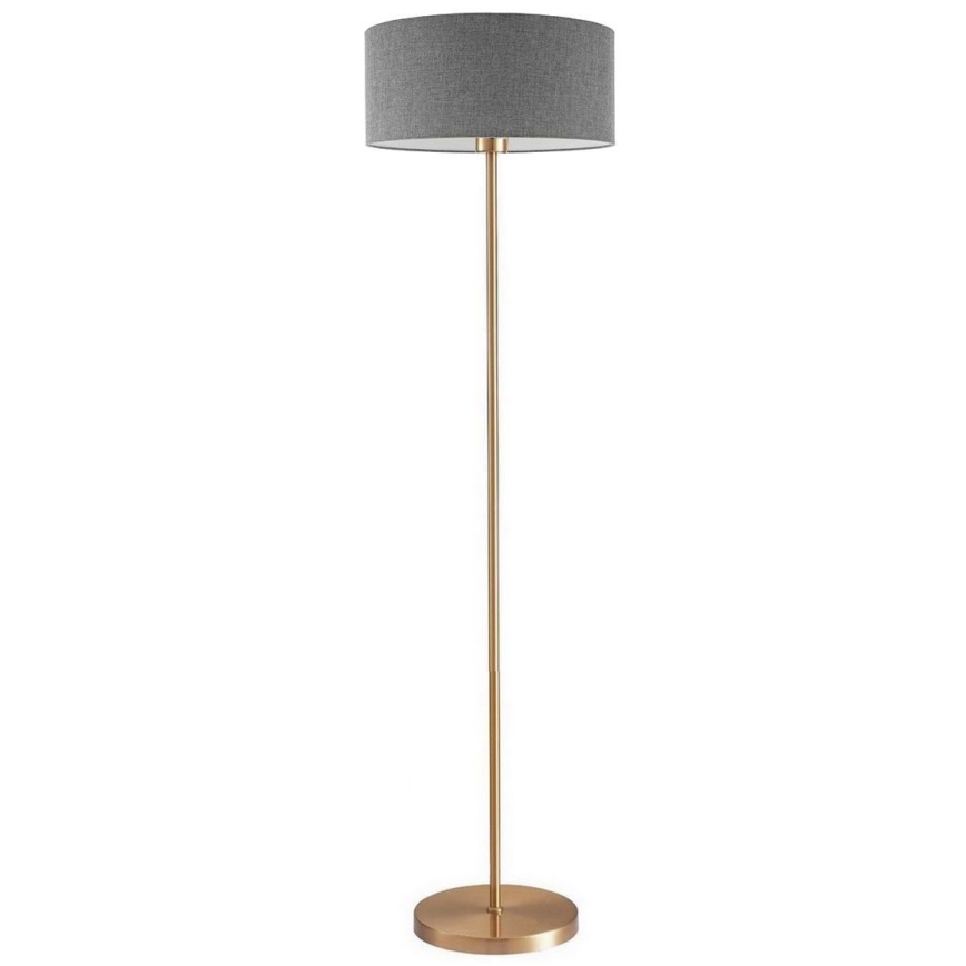LED podna lampa TUNJA 1xE27/20W/230V Ø 38 cm zlatna/siva