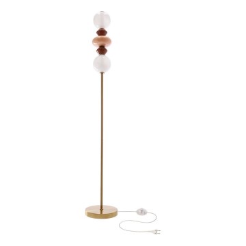LED podna svjetiljka FLORES LED/15W/230V zlatna/narančasta/smeđa
