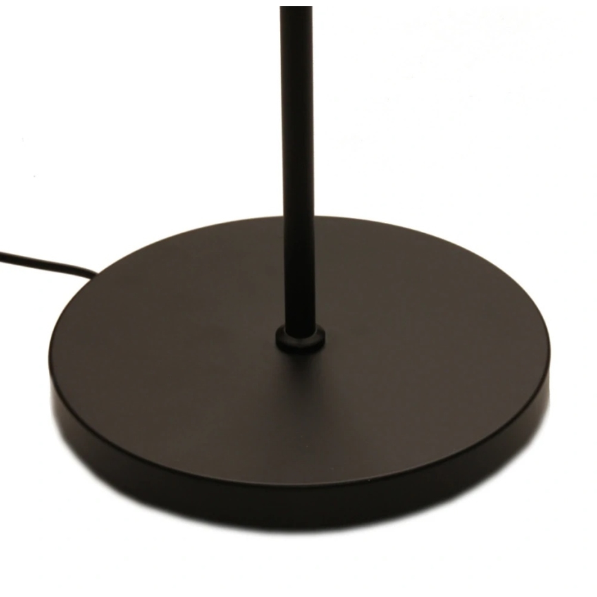 LED prigušiva podna lampa NORA LED/25W/230V 2200/3000/4000K + LED/5W 3000K crna + daljinski upravljač