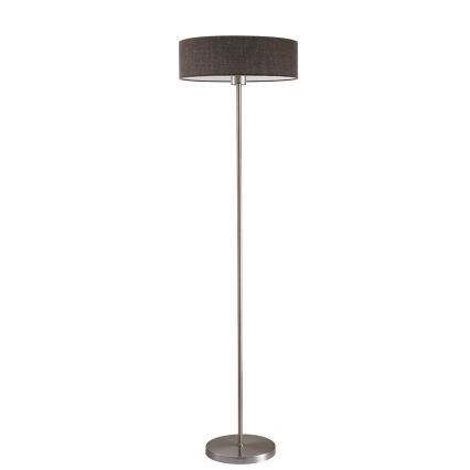 LED podna svjetiljka TUNJA 1xE27/20W/230V pr. 38 cm matni krom/smeđa