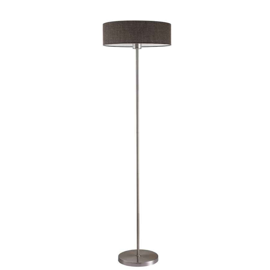 LED podna svjetiljka TUNJA 1xE27/20W/230V pr. 38 cm matni krom/smeđa