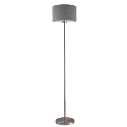 LED podna svjetiljka TUNJA 1xE27/20W/230V Ø 30 cm, matirani krom/siva
