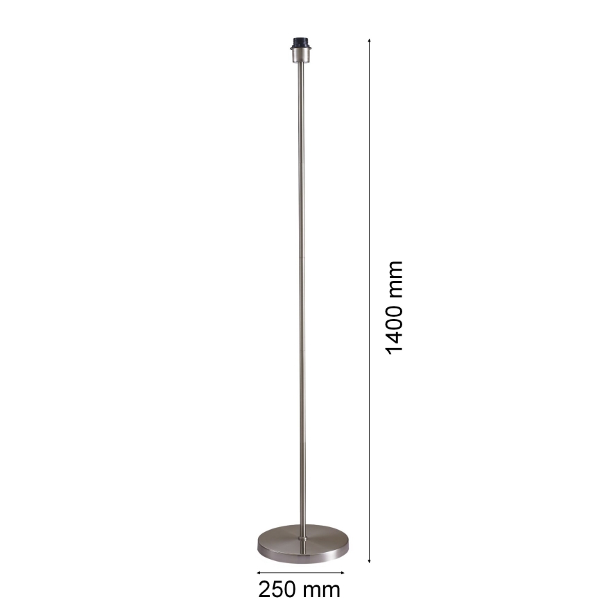 LED podna svjetiljka TUNJA 1xE27/20W/230V Ø 30 cm, matirani krom/siva