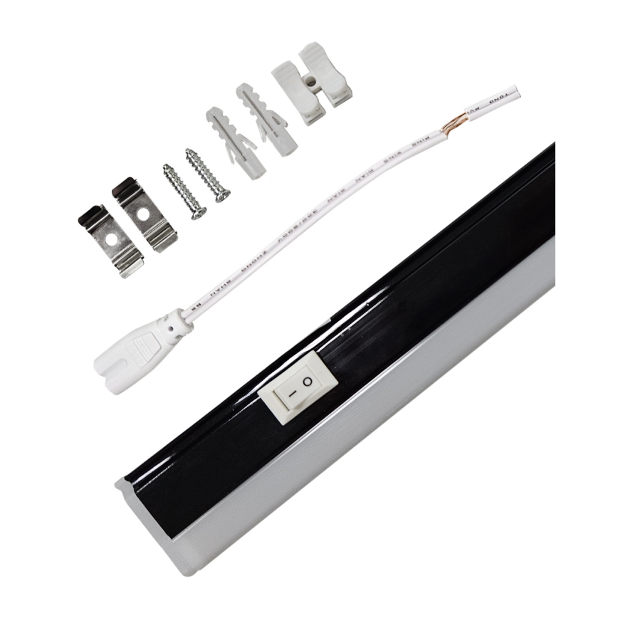 LED podpultno svjetlo TUBE LED/9W/230V 60 cm crno
