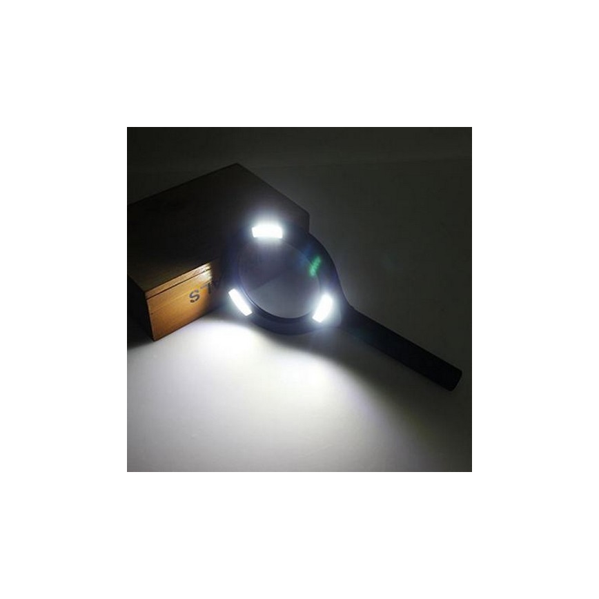 LED Povećalo 5×ZOOM s pozadinskim osvjetljenjem LED/3W/2xAA IP44