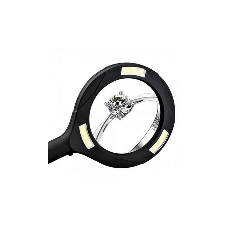 LED Povećalo 5×ZOOM s pozadinskim osvjetljenjem LED/3W/2xAA IP44