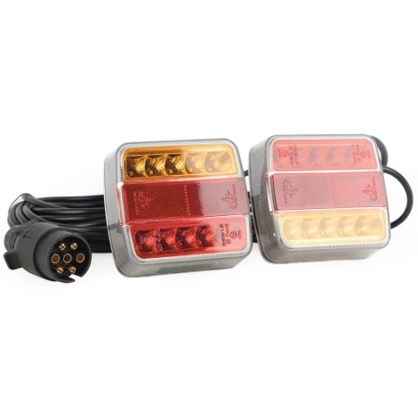 LED Pozicijska svjetiljka MAGNET LED/2,6W/12V IP67 crvena/narančasta