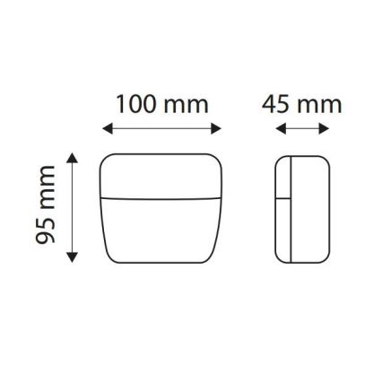 LED Pozicijsko svjetlo MAGNET LED/73W/12-24V IP67 crvena/narančasta