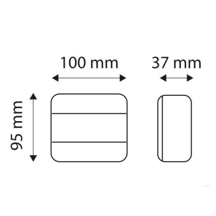 LED Pozicijsko svjetlo MULTI LED/1,5W/12V IP65 crvena/narančasta