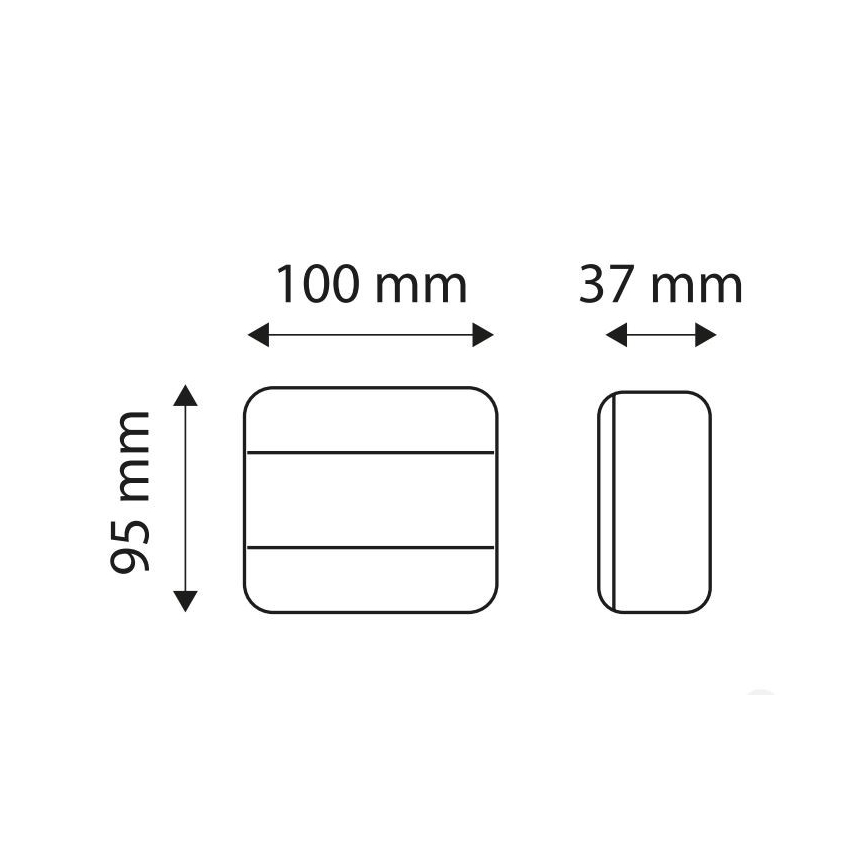 LED Pozicijsko svjetlo MULTI LED/1,5W/12V IP65 crvena/narančasta