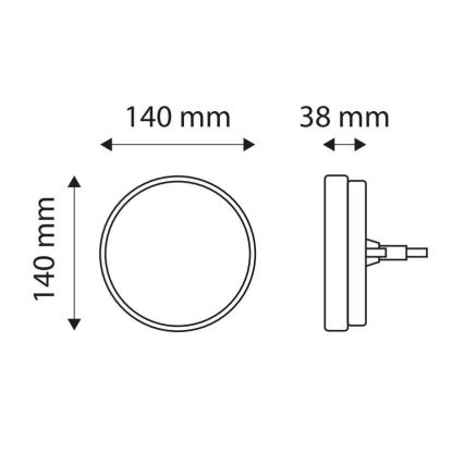 LED Pozicijsko svjetlo  MULTI LED/2,5W/12-24V IP67 crvena