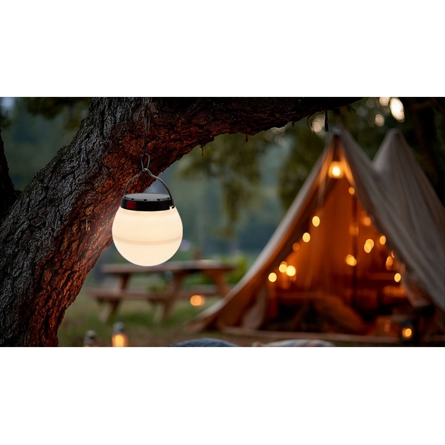 LED prenosna solarna punjiva lampa s mogućnošću prigušivanja LUMINA ORB LED/5V 800 mAh