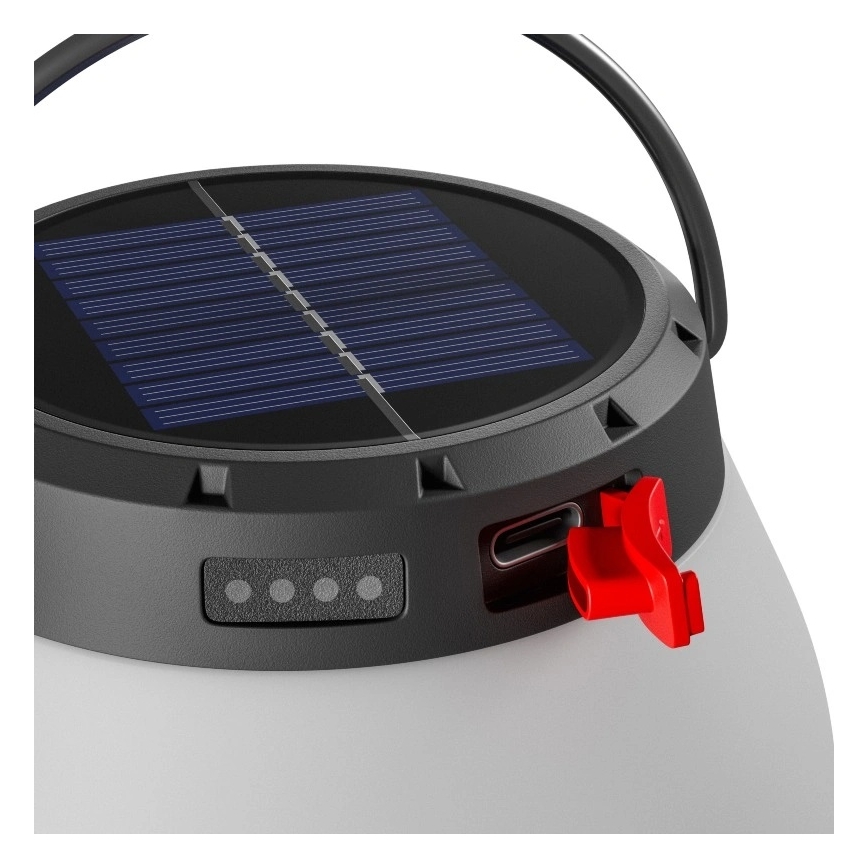 LED prenosna solarna punjiva lampa s mogućnošću prigušivanja LUMINA ORB LED/5V 800 mAh
