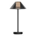 LED prenosna vanjska stolna lampa s dodirnim upravljanjem SERENGETI LED/3,4W/5V USB 3600 mAh IP44 crna