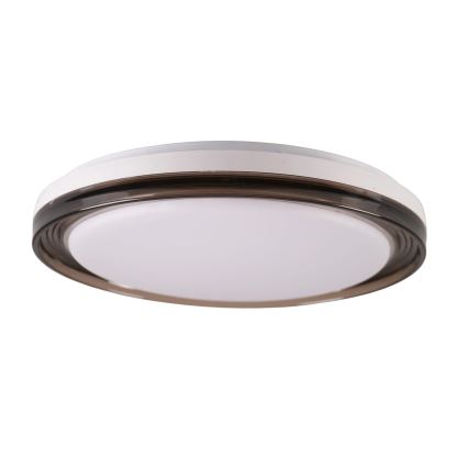 LED Prigušiva stropna svjetiljka za kupaonicu HALINA LED/48W/230V 3000-6000K pr. 38 cm IP44 crna + daljinski upravljač
