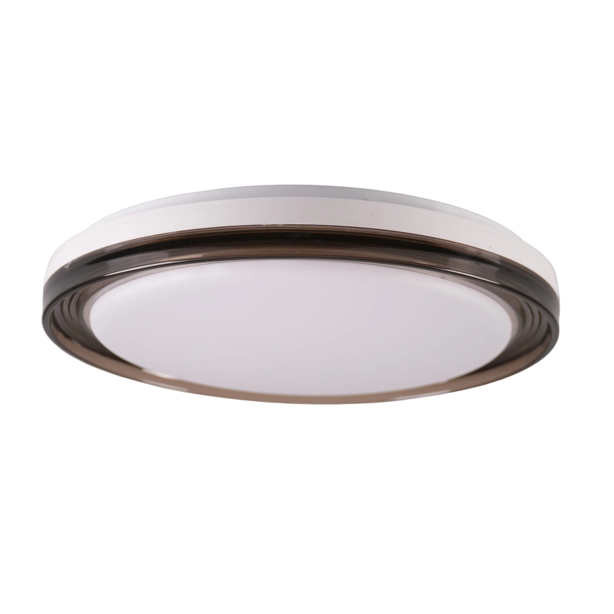 LED Prigušiva stropna svjetiljka za kupaonicu HALINA LED/48W/230V 3000-6000K pr. 38 cm IP44 crna + daljinski upravljač
