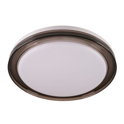 LED Prigušiva stropna svjetiljka za kupaonicu HALINA LED/48W/230V 3000-6000K pr. 38 cm IP44 crna + daljinski upravljač