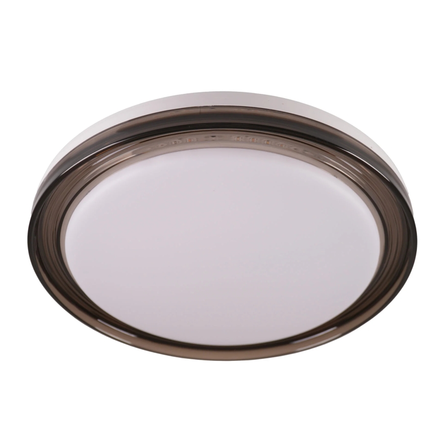 LED Prigušiva stropna svjetiljka za kupaonicu HALINA LED/48W/230V 3000-6000K pr. 38 cm IP44 crna + daljinski upravljač