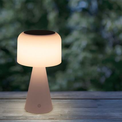 LED Prigušiva solarna dodirna stolna lampa LIMA LED/3,7V 1800 mAh 3000/4000/5000K IP44 bijela