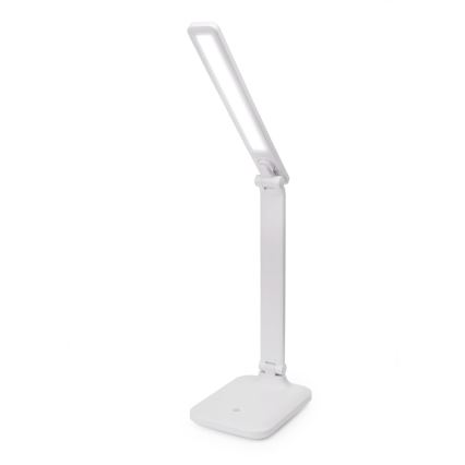 LED Prigušiva stolna lampa na dodir s bežičnim punjenjem i USB portom REMUS LED/5W/230V bijela
