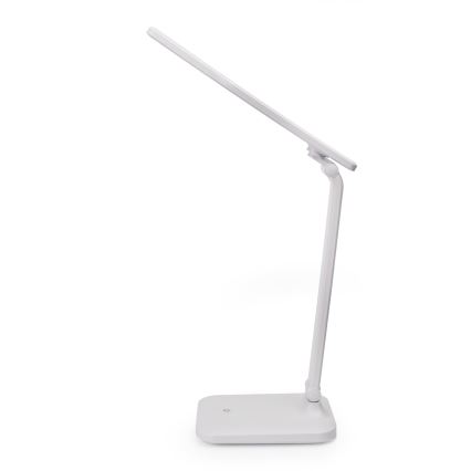 LED Prigušiva stolna lampa na dodir s bežičnim punjenjem i USB portom REMUS LED/5W/230V bijela