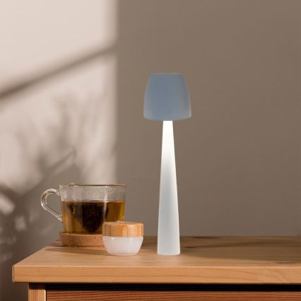 LED Prigušiva punjiva dodirna stolna lampa LED/3W/5V 3000-6000K 1800 mAh bijela
