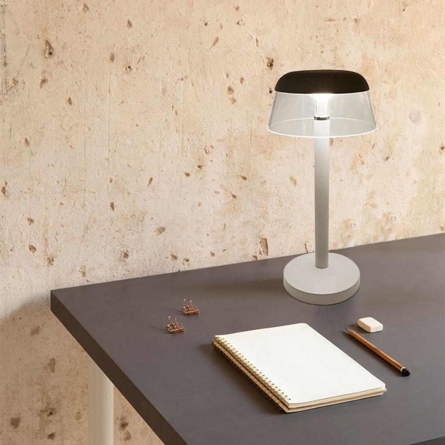 LED Prigušiva punjiva dodirna stolna lampa LED/3W/5V 3000-6000K 1800 mAh bijela