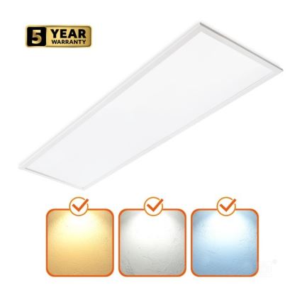 LED Prigušivi ugradbeni panel CAPRI LED/25/36/40W/230V 3000/4000/5700K IP44 30x120 cm